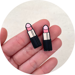 Lipstick (Makeup) Silicone Beads - 2 beads