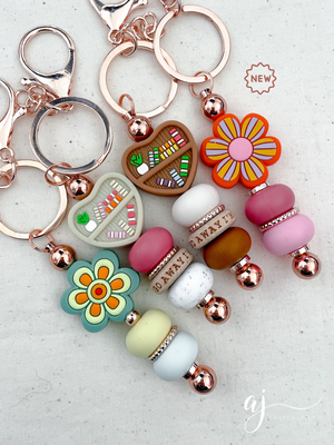 Cosy Love Heart Bookshelf Silicone Focal Beads - CHOOSE YOUR COLOUR - 2 beads