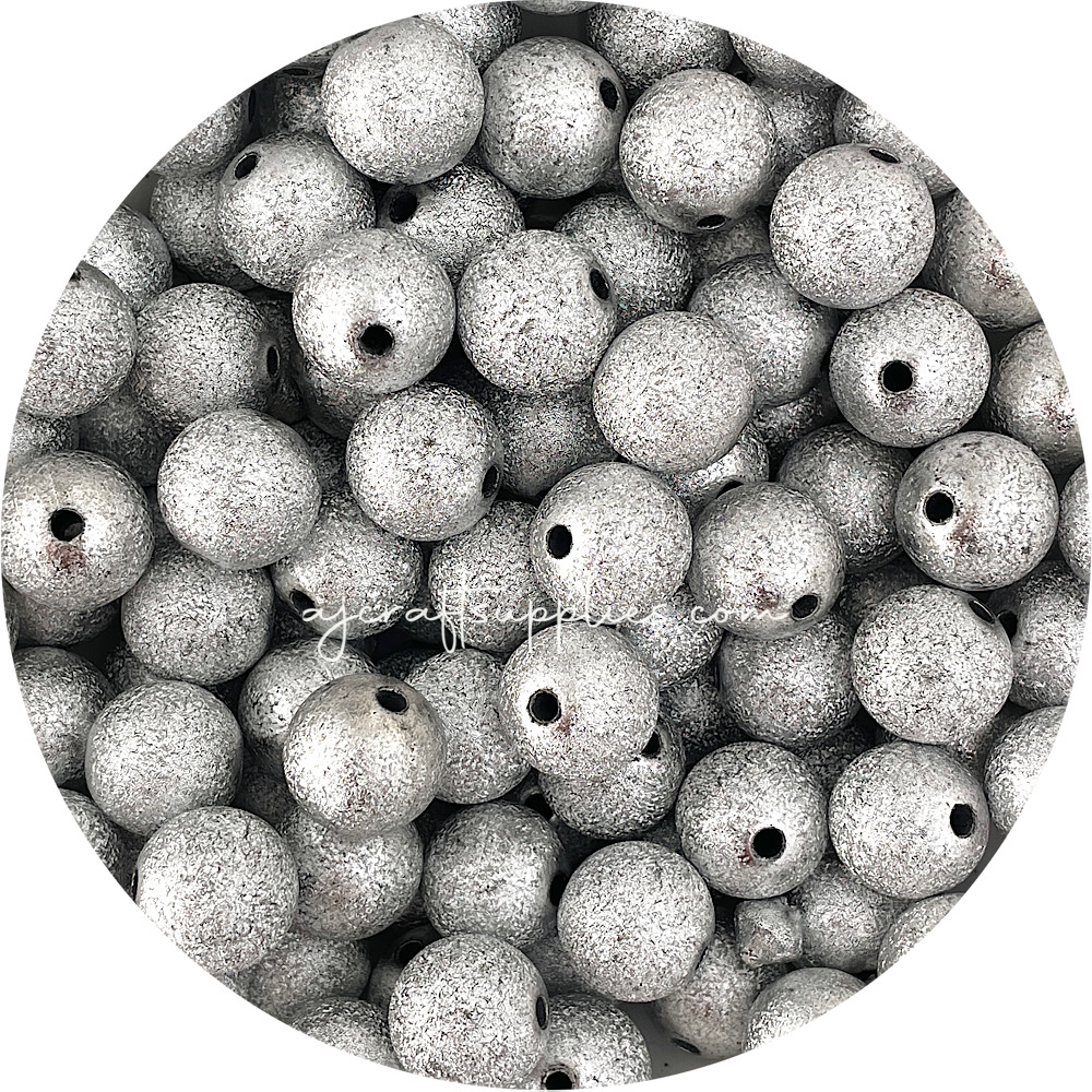 16mm Stardust Round Acrylic Beads - Choose Your Colour - 5 Beads
