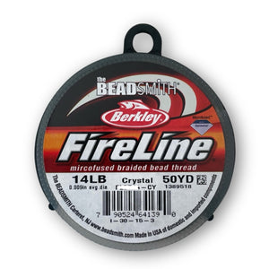 Berkley® FireLine® 14lb (0.225mm dia) Braided Bead Thread - Crystal - 50yd (45m)