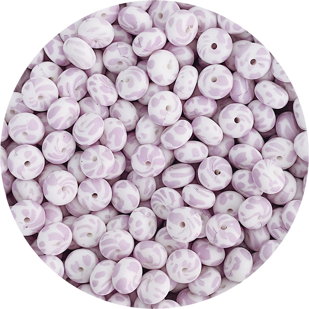 Lilac Cow Print - Mini Abacus - Each