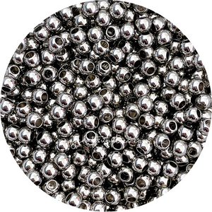 8mm Round Acrylic Beads (Large Hole) - CHOOSE YOUR COLOUR - 5 Beads