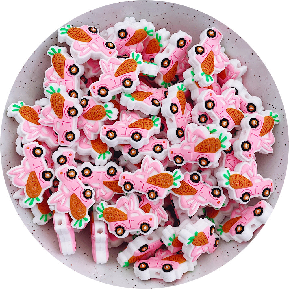 Happy Easter Carrot Truck - 2 beads