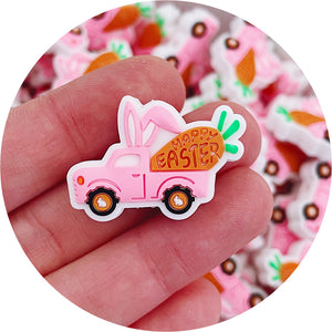 Happy Easter Carrot Truck - 2 beads