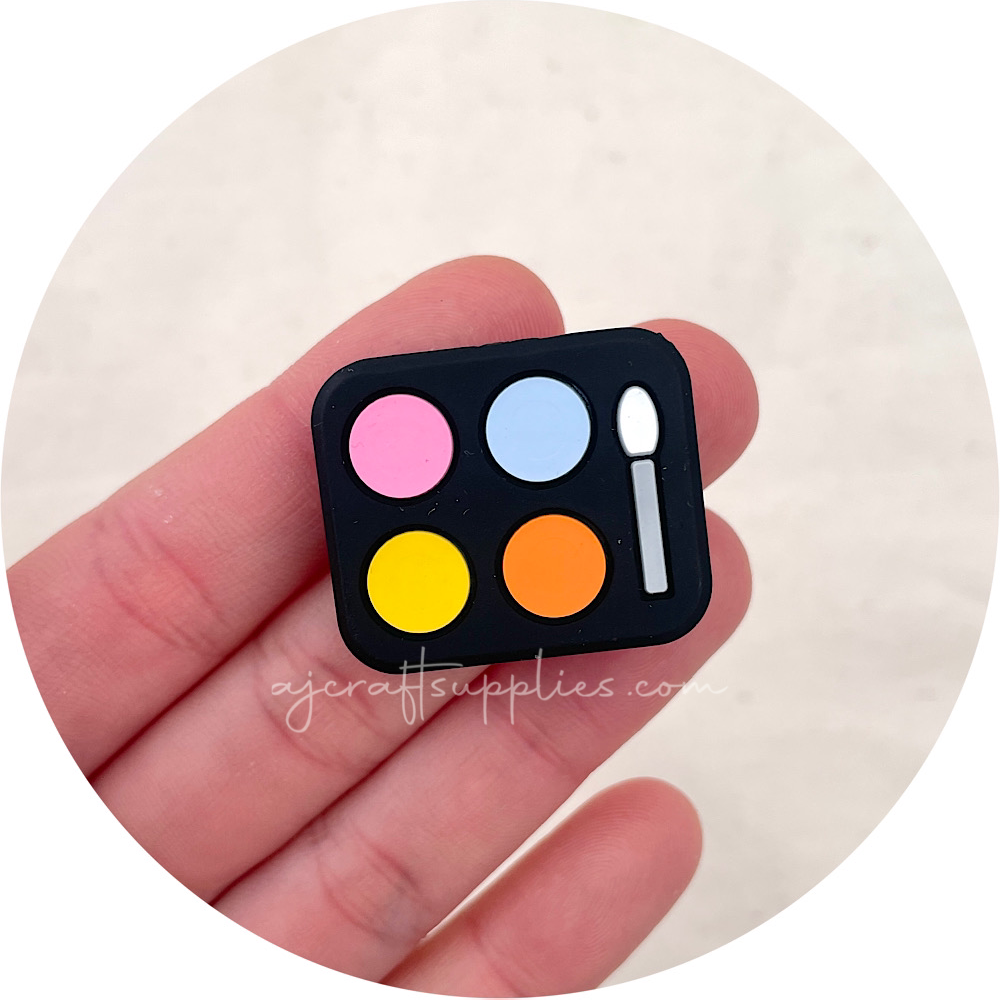 Eyeshadow Palette (Makeup) Silicone Beads - 2 beads