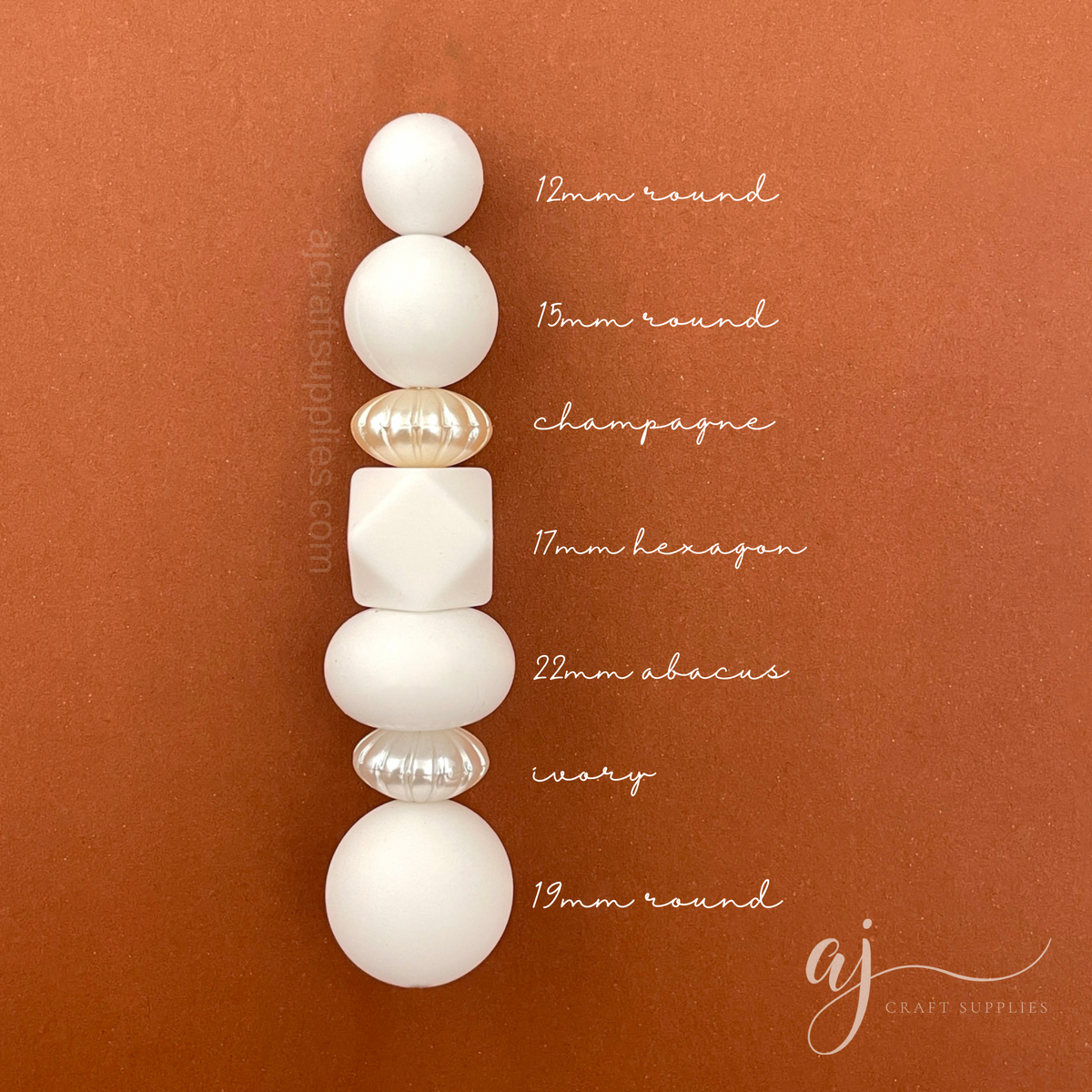 14mm Striped Saucer Pearl Acrylic Beads - Choose Your Colour - 5 Beads