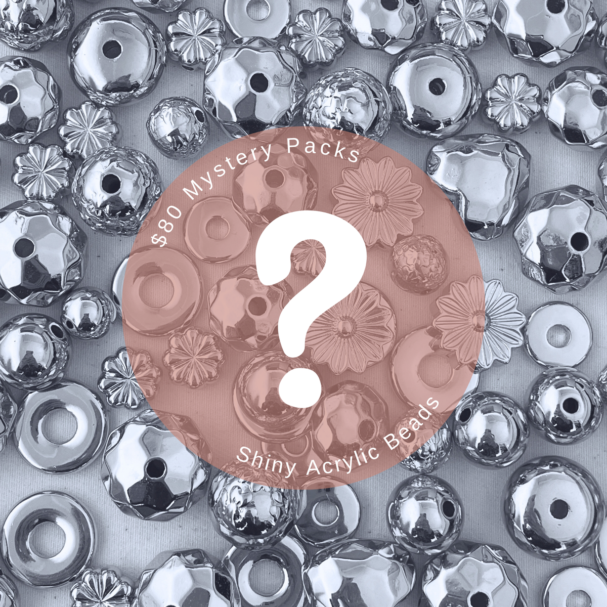 150 Beads - Shiny Acrylic Beads Mystery Pack