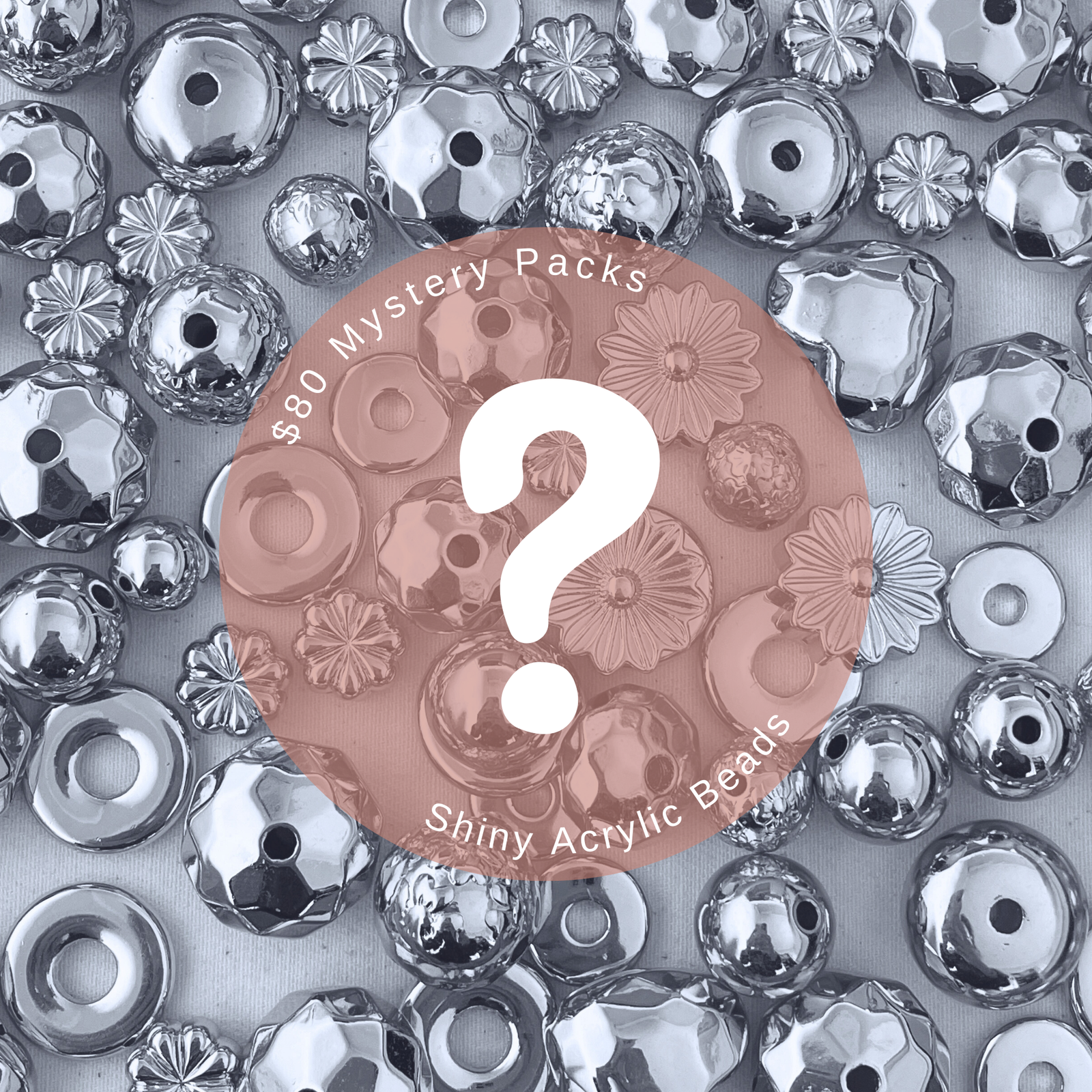 150 Beads - Shiny Acrylic Beads Mystery Pack