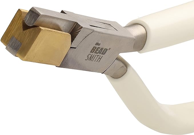 Beadsmith Bow Closing Pliers with Brass Jaw - 5.5" - V-shape for Closing & Adjusting Rings & Loops