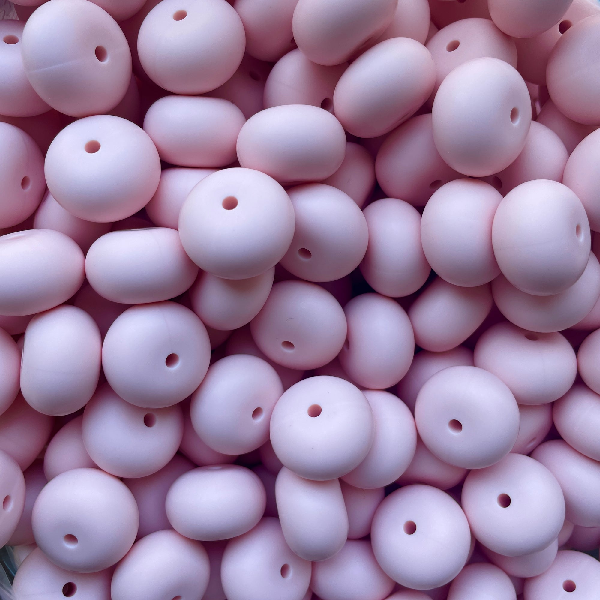 *CLEARANCE* Cotton Candy Pink - 22mm abacus - 10 beads