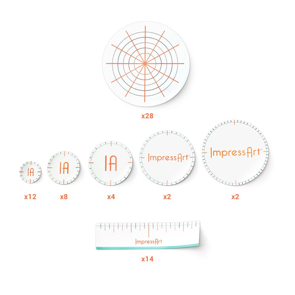 ImpressArt Stamp Sticker Guides - 1 Book