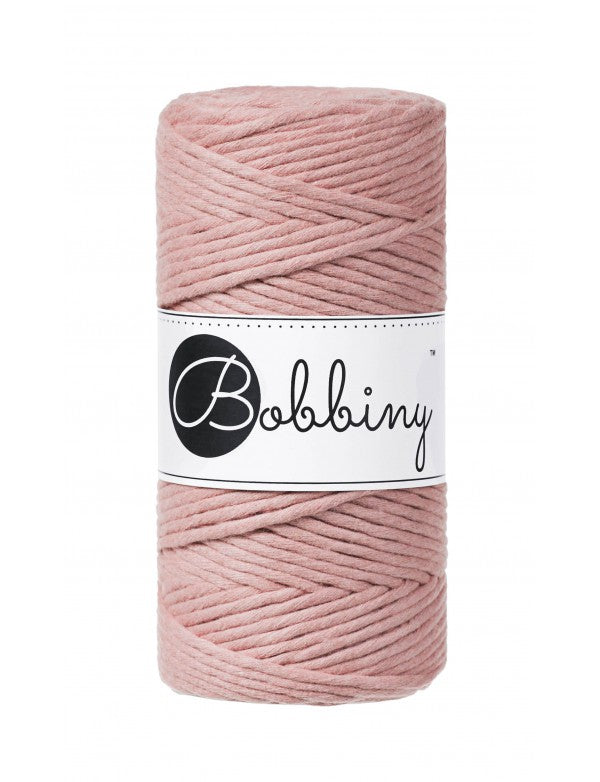 Bobbiny Single Twist Macrame Cord - 3mm - Blush