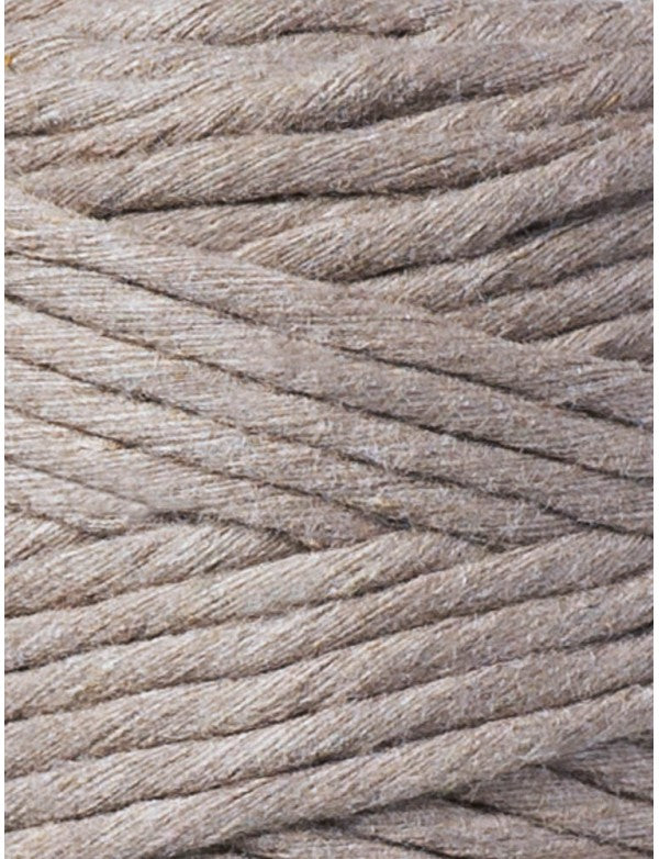 Bobbiny Single Twist Macrame Cord - 3mm - Coffee