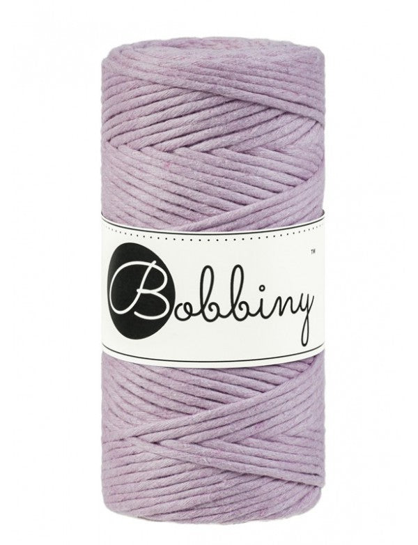Bobbiny Single Twist Macrame Cord - 3mm - Dusty Pink