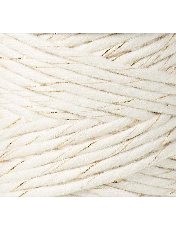 Bobbiny Single Twist Macrame Cord - 3mm - Golden Natural