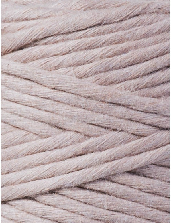 Bobbiny Single Twist Macrame Cord - 3mm - Pearl