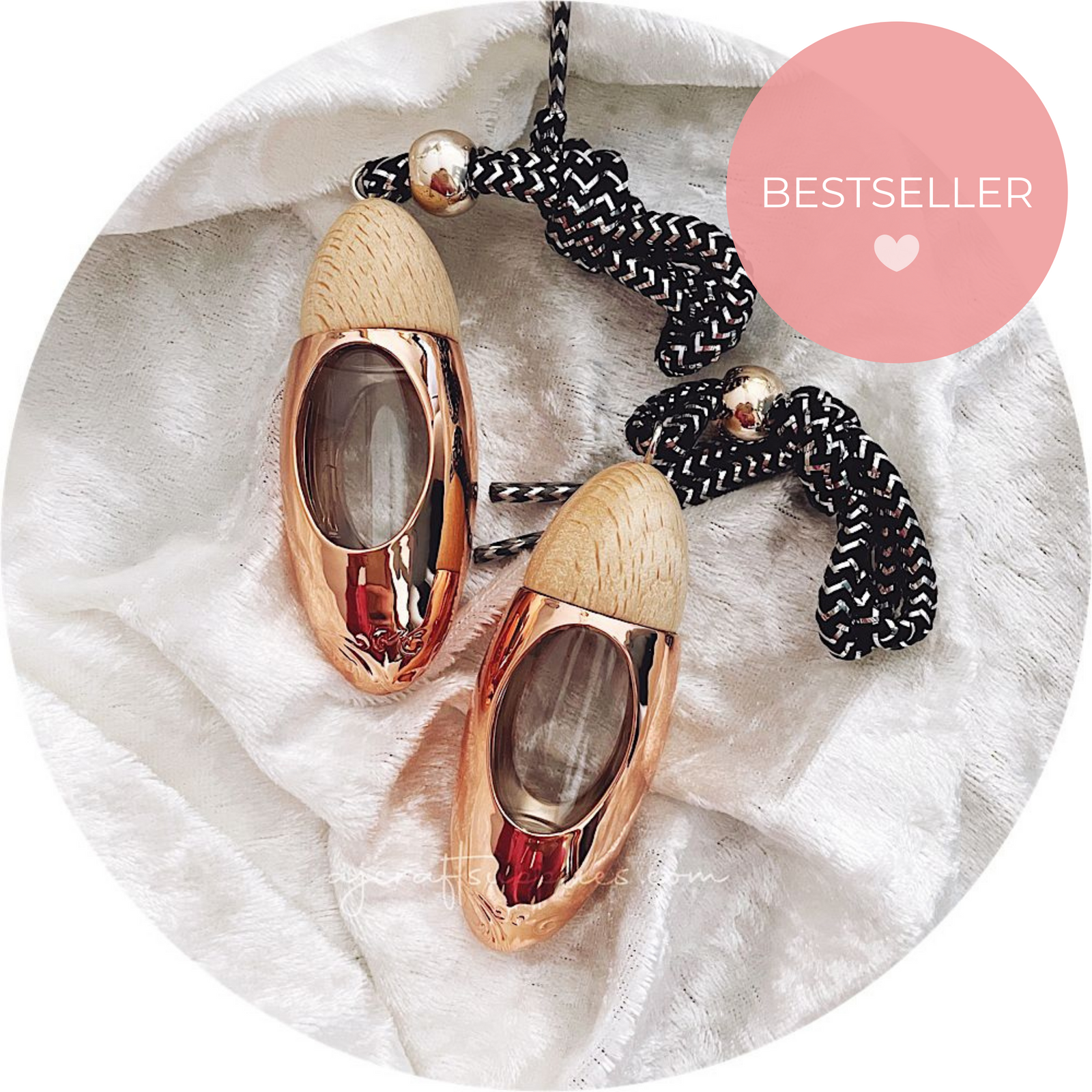 Hanging Bullet Diffuser Bottle - Rose Gold - Each