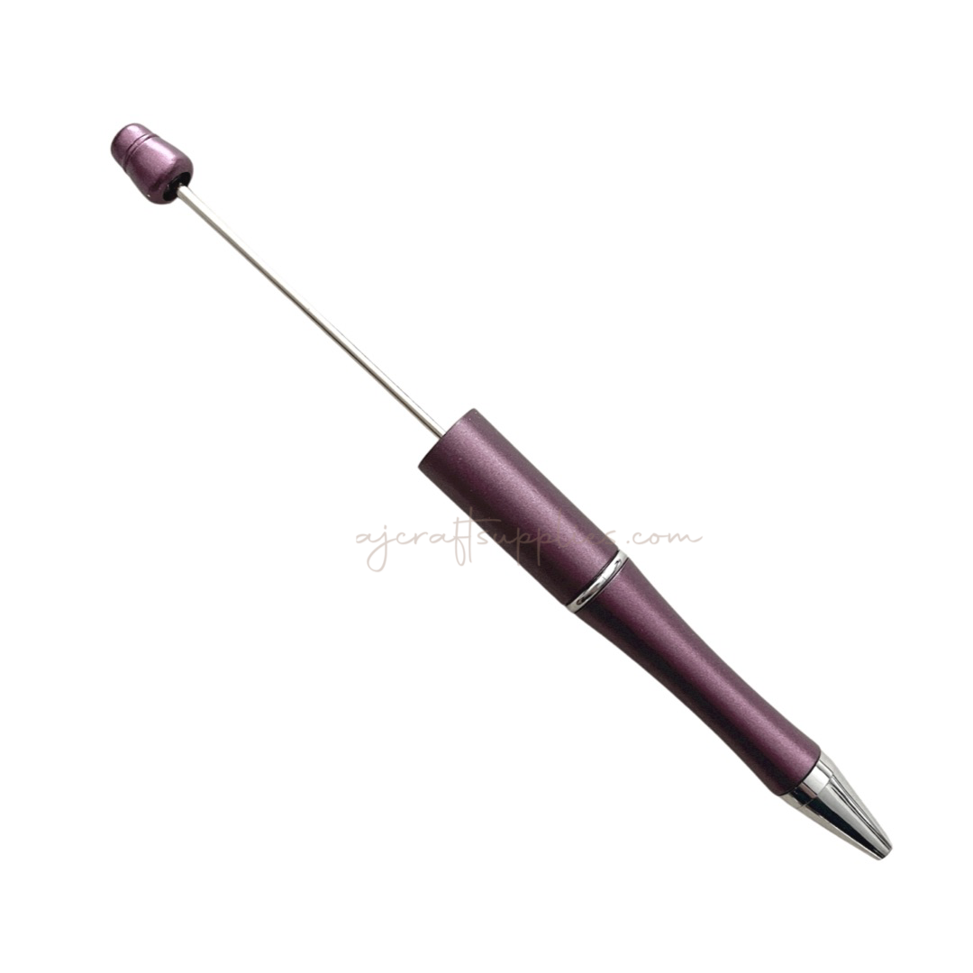 Beadable Pen Blanks - Plum - Each