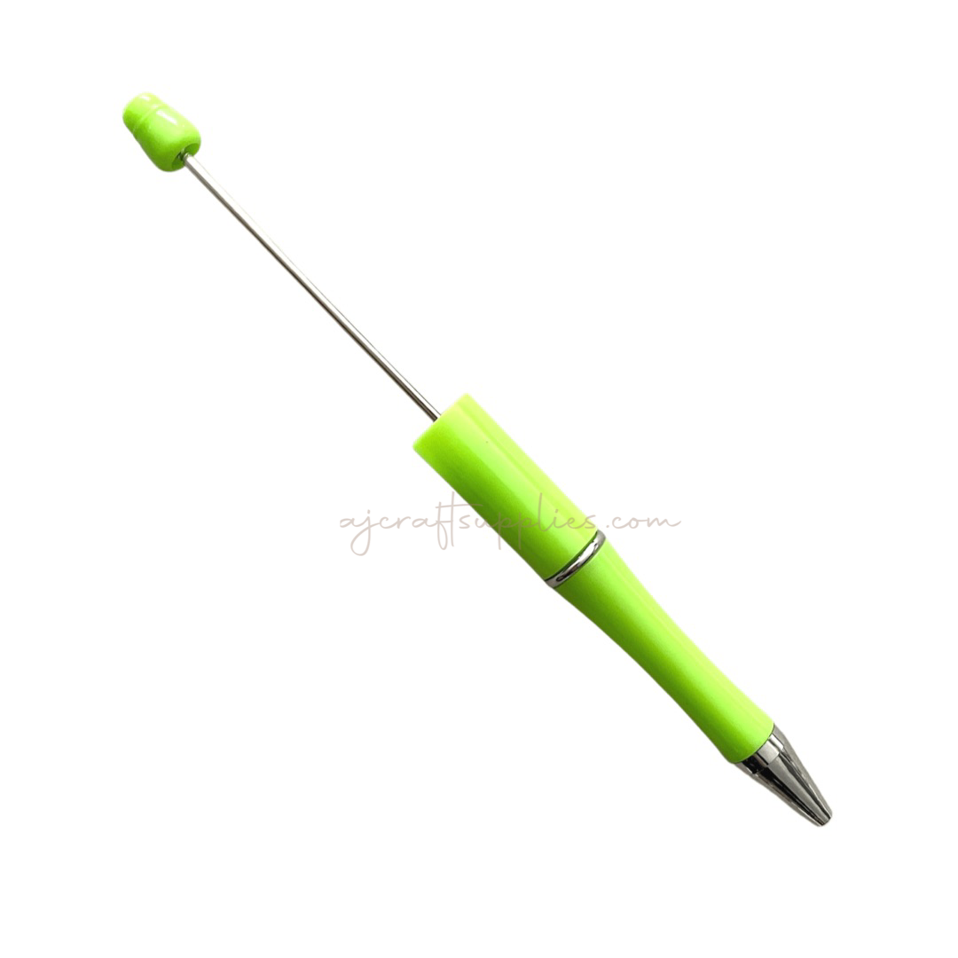 Beadable Pen Blanks - Lime Green - Each