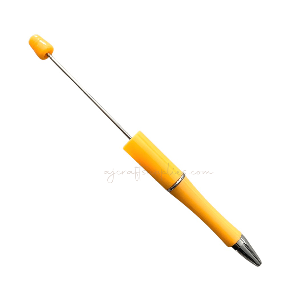 Beadable Pen Blanks - Orange Sherbet - Each