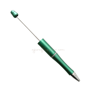 Beadable Pen Blanks - Sparkle Emerald Green - Each