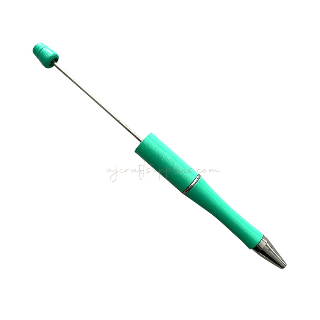 Beadable Pen Blanks - Sparkle Kelly Green - Each