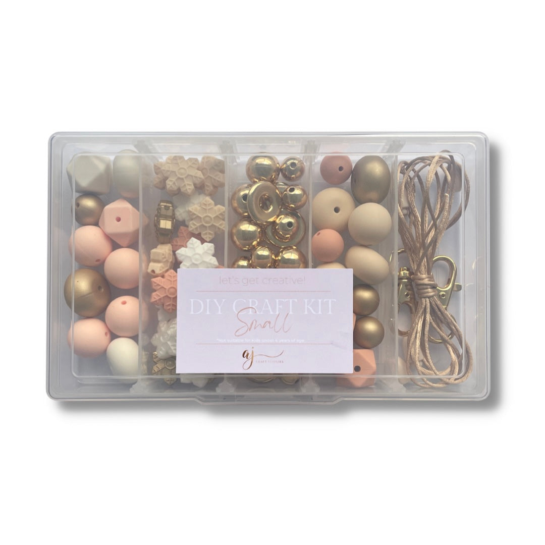 Small DIY Craft Kit - Peaches, Cream & Gold (CHRISTMAS EDITION)