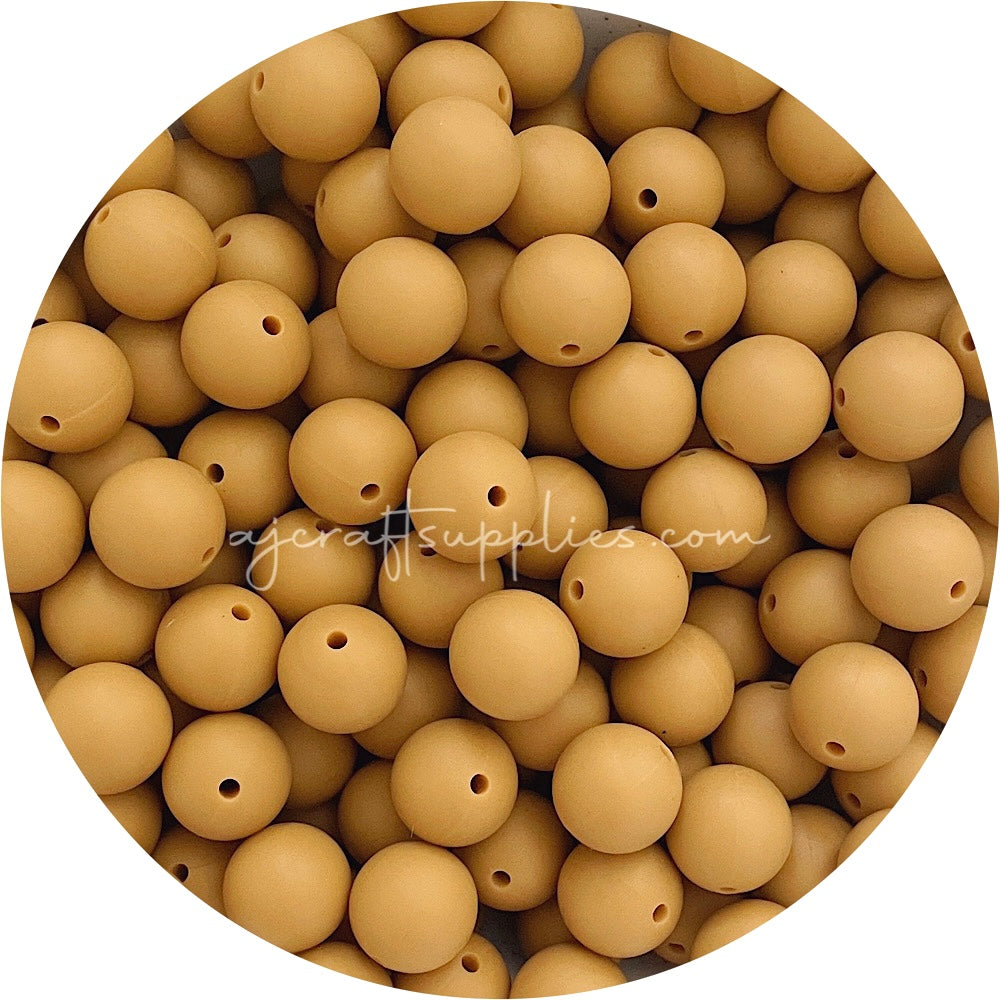 Butterscotch - 15mm round - 10 Beads