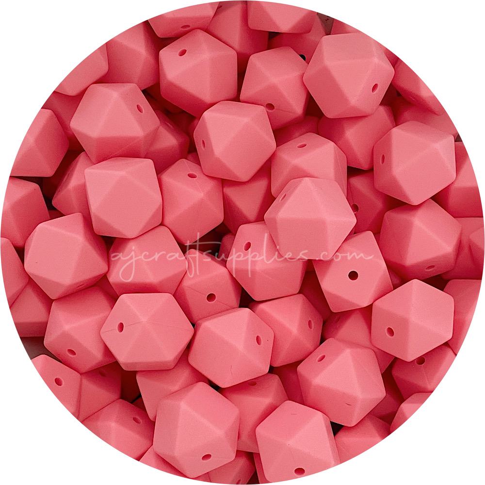 50pc Sakura Pink - 17mm Hexagon *CLEARANCE*