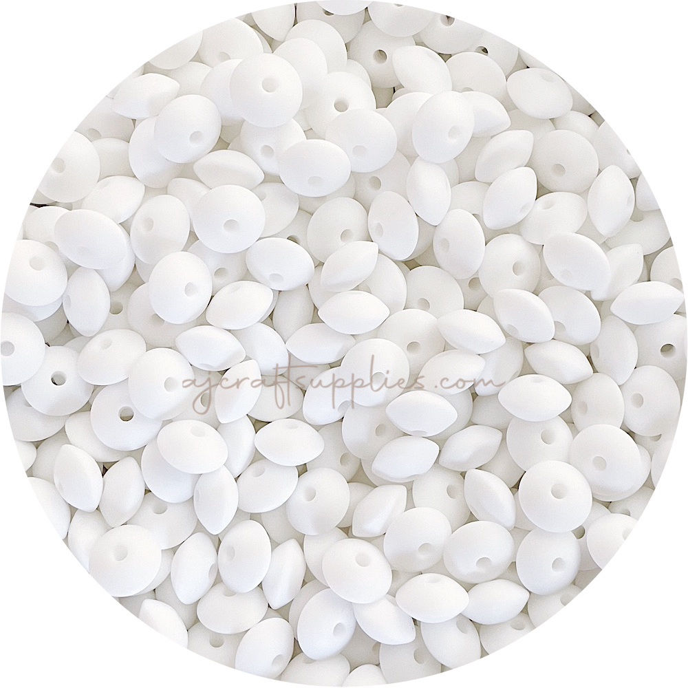 Snow White - 12mm Mini Saucer - Each