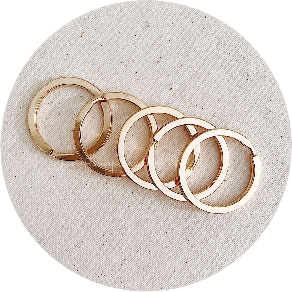 Rose gold split deals ring