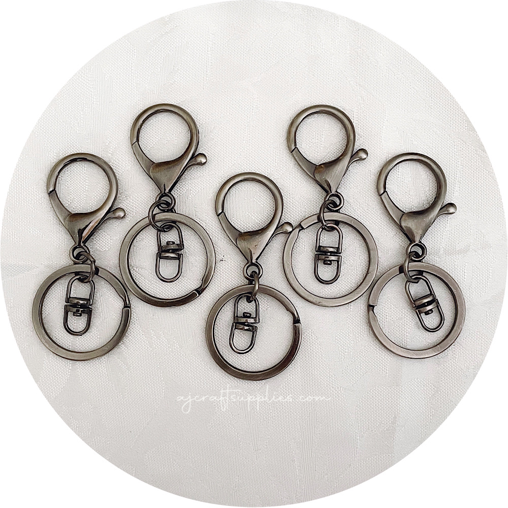Key Chain Ring Lobster Clasp Keyring Trigger Clip Keychain Holder for Arts Crafts DIY | Harfington, Rose Gold