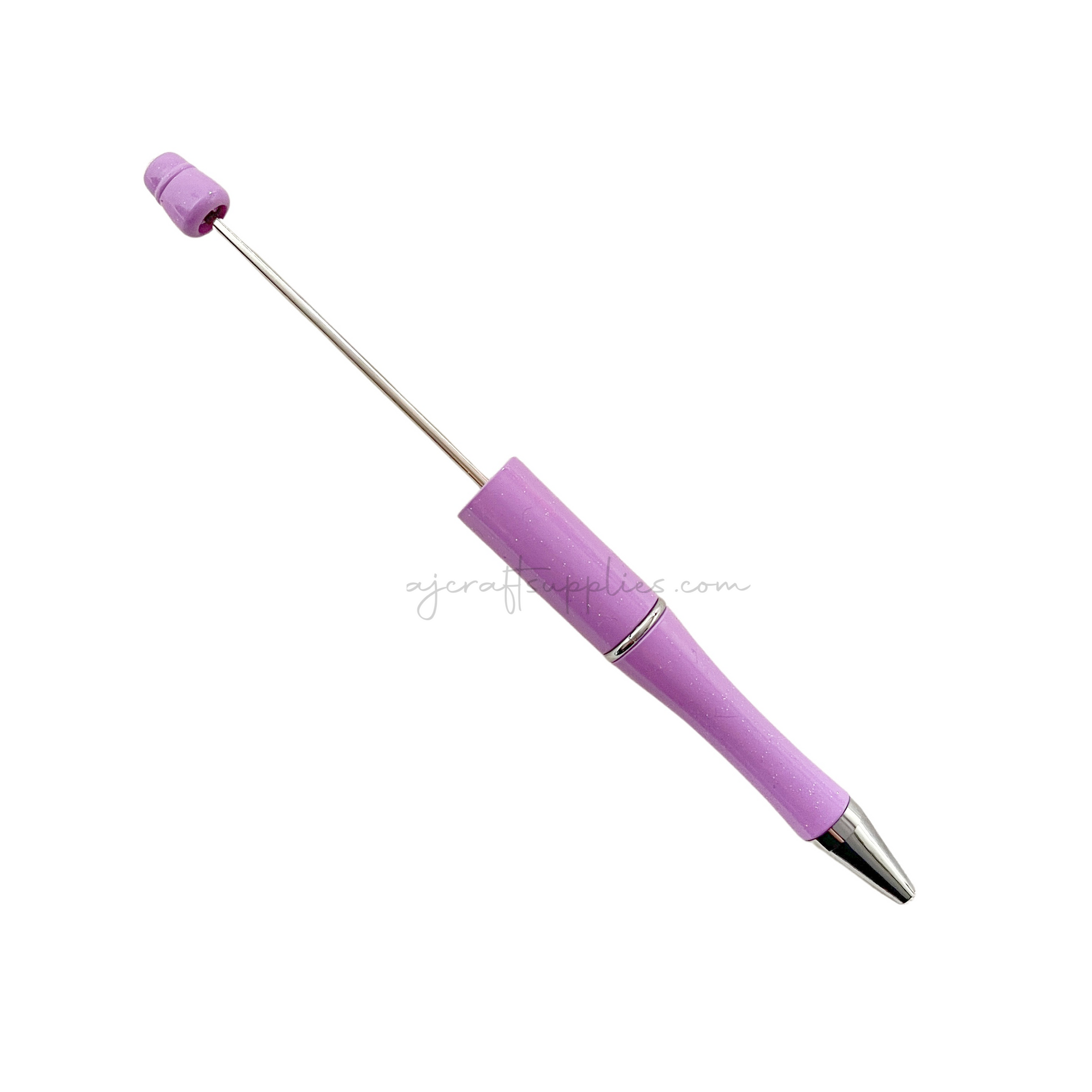 Beadable Pen Blanks - Sparkle Lilac - Each