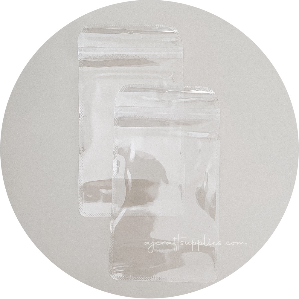 Clear Ziplock Pouch Packaging (with hang hole) - Each