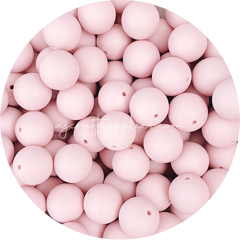 Blush Pink - 19mm round - 5 Beads