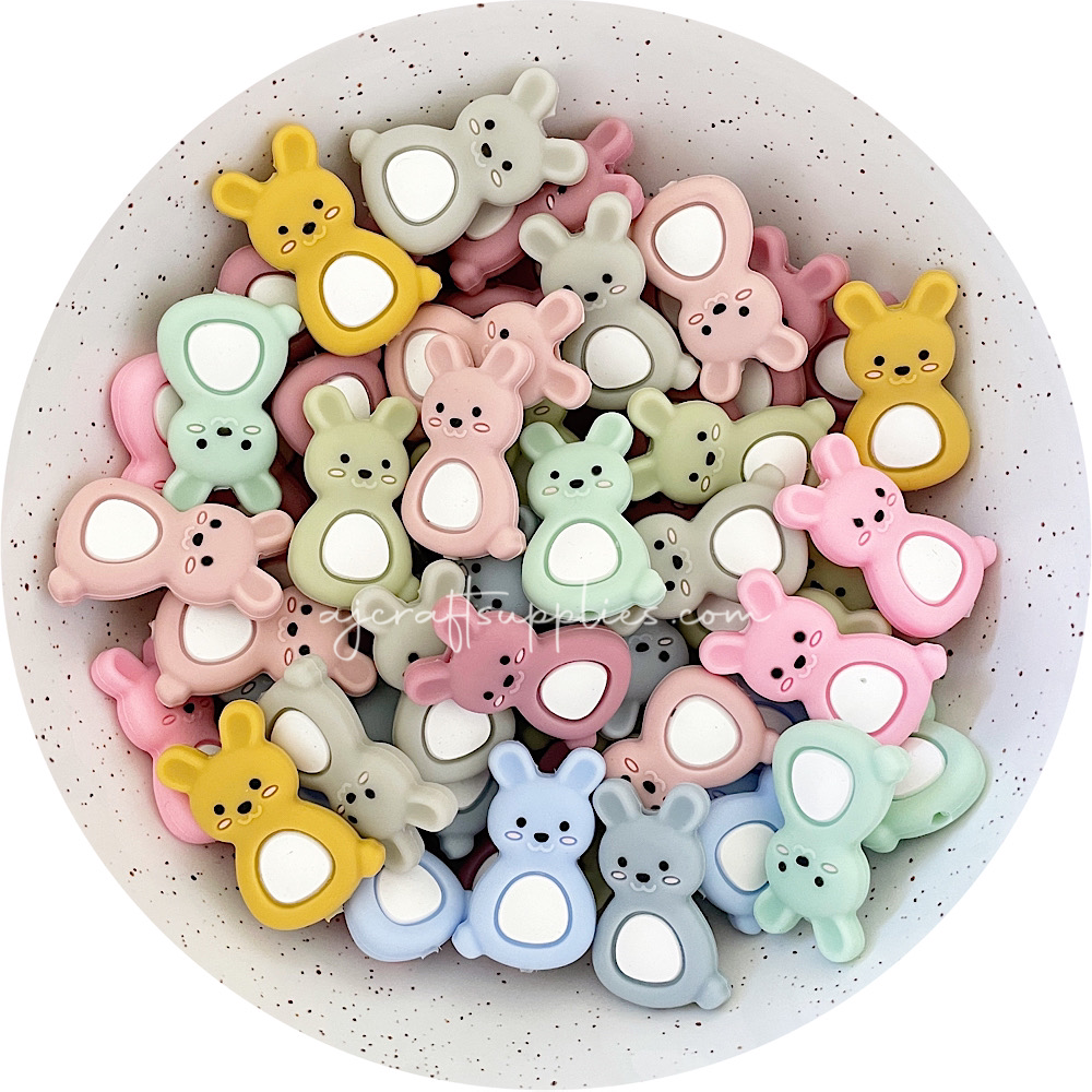 Little Bunny Rabbit - CHOOSE YOUR COLOUR - 2 beads