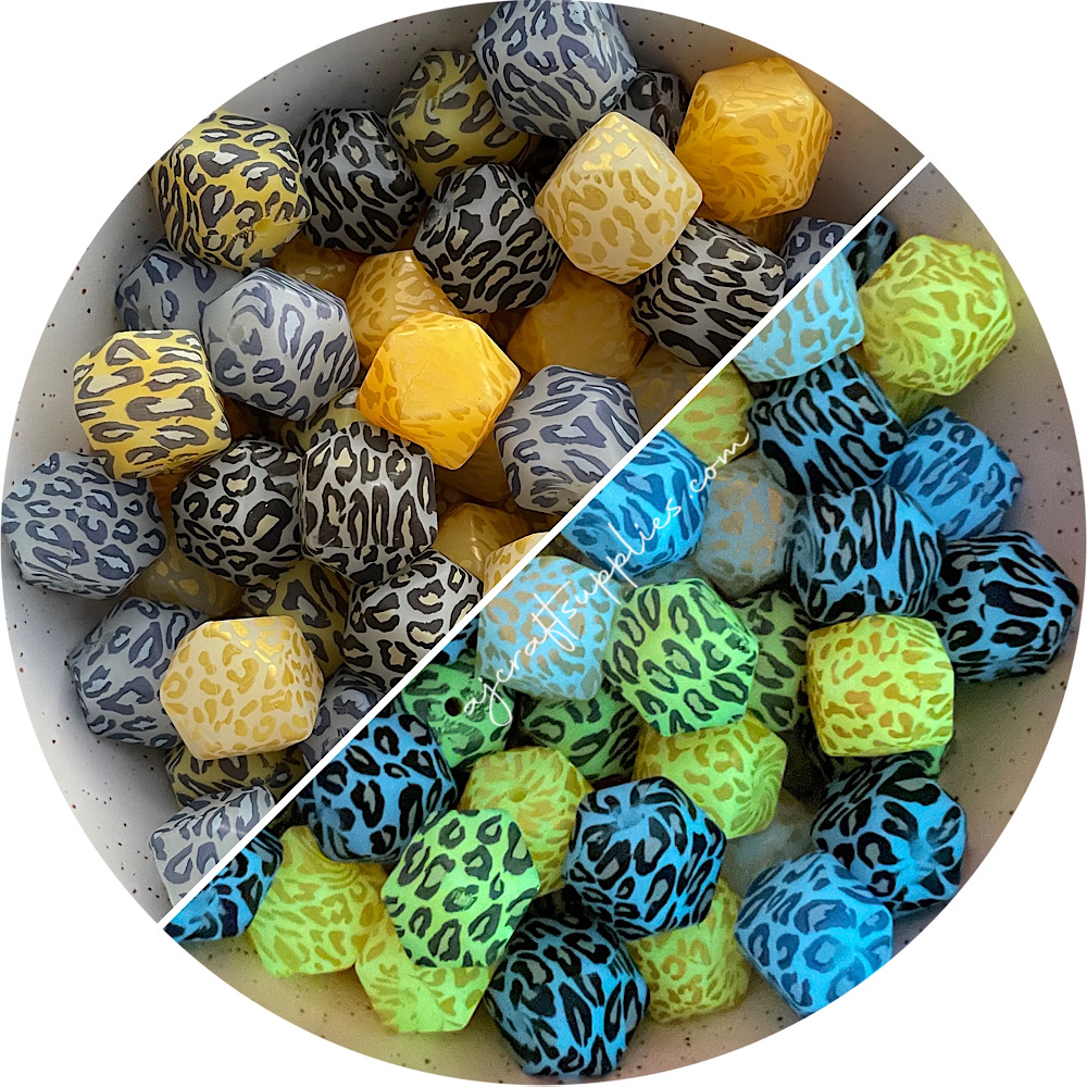15mm Zebra Print Glow in The Dark Silicone Beads, Beads Wholesale - Yahoo  Shopping