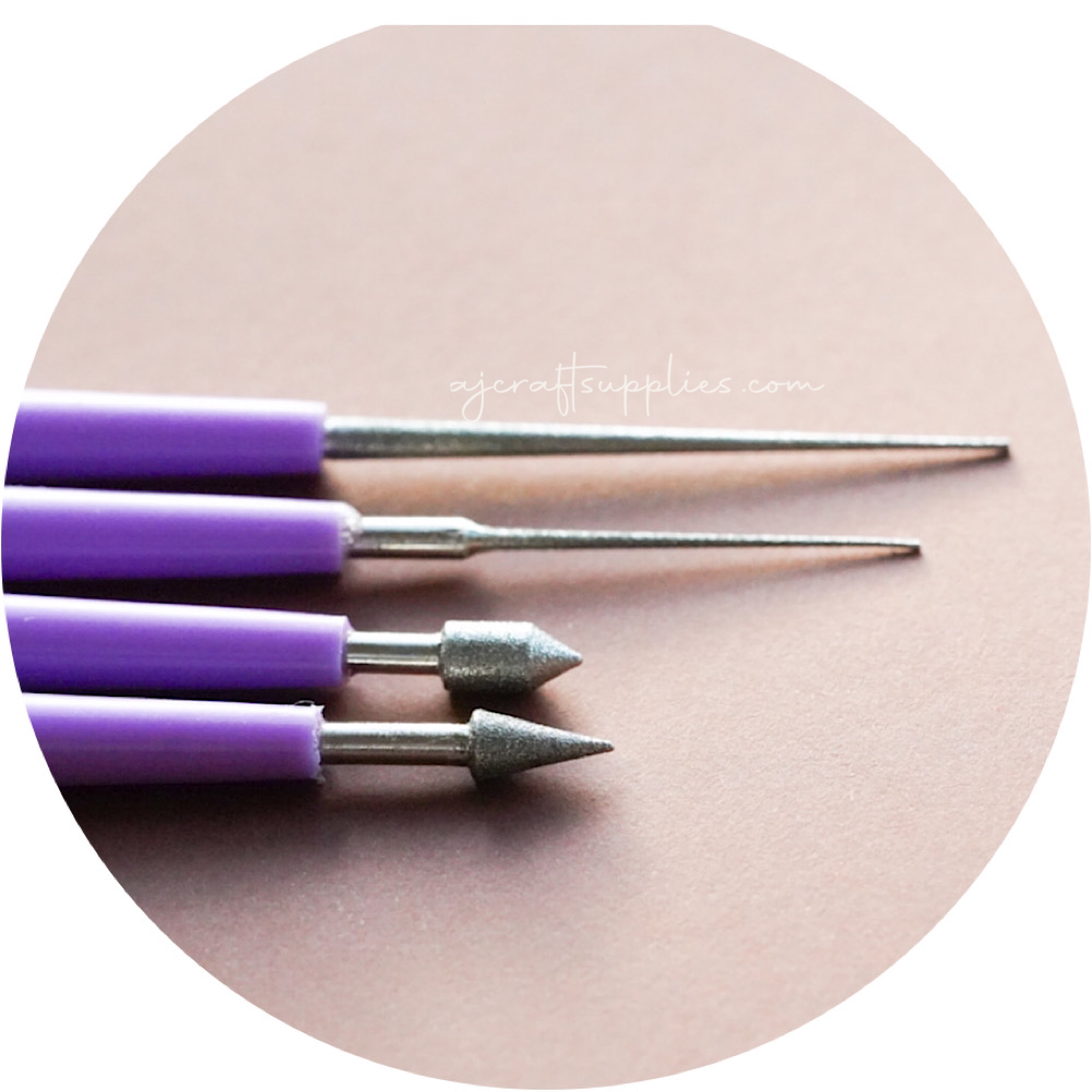 4-piece Bead Reamer Set - Diamond Coated