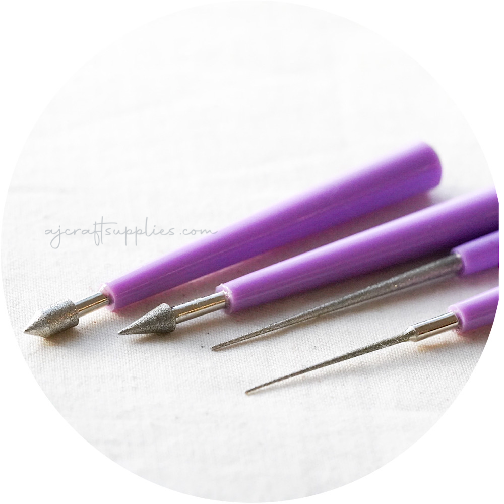 4-piece Bead Reamer Set - Diamond Coated