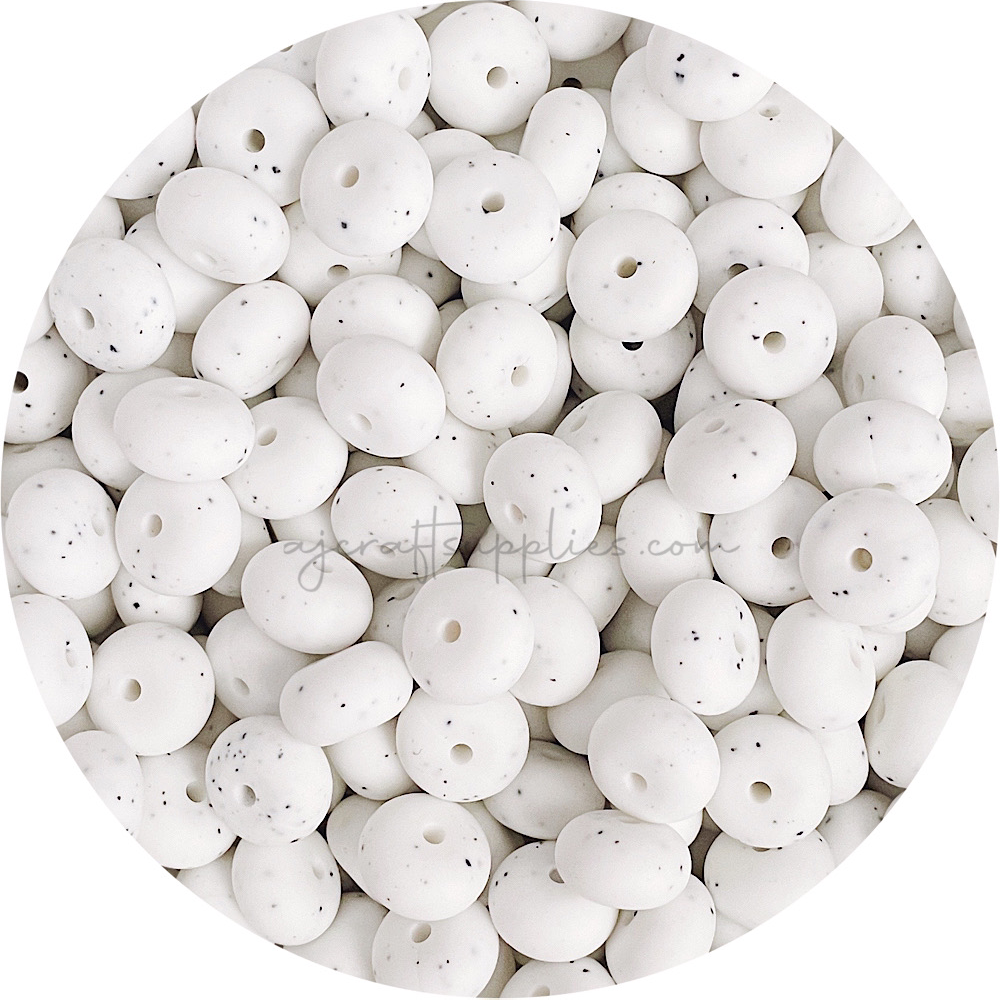 White Speckled - Mini Abacus - Each