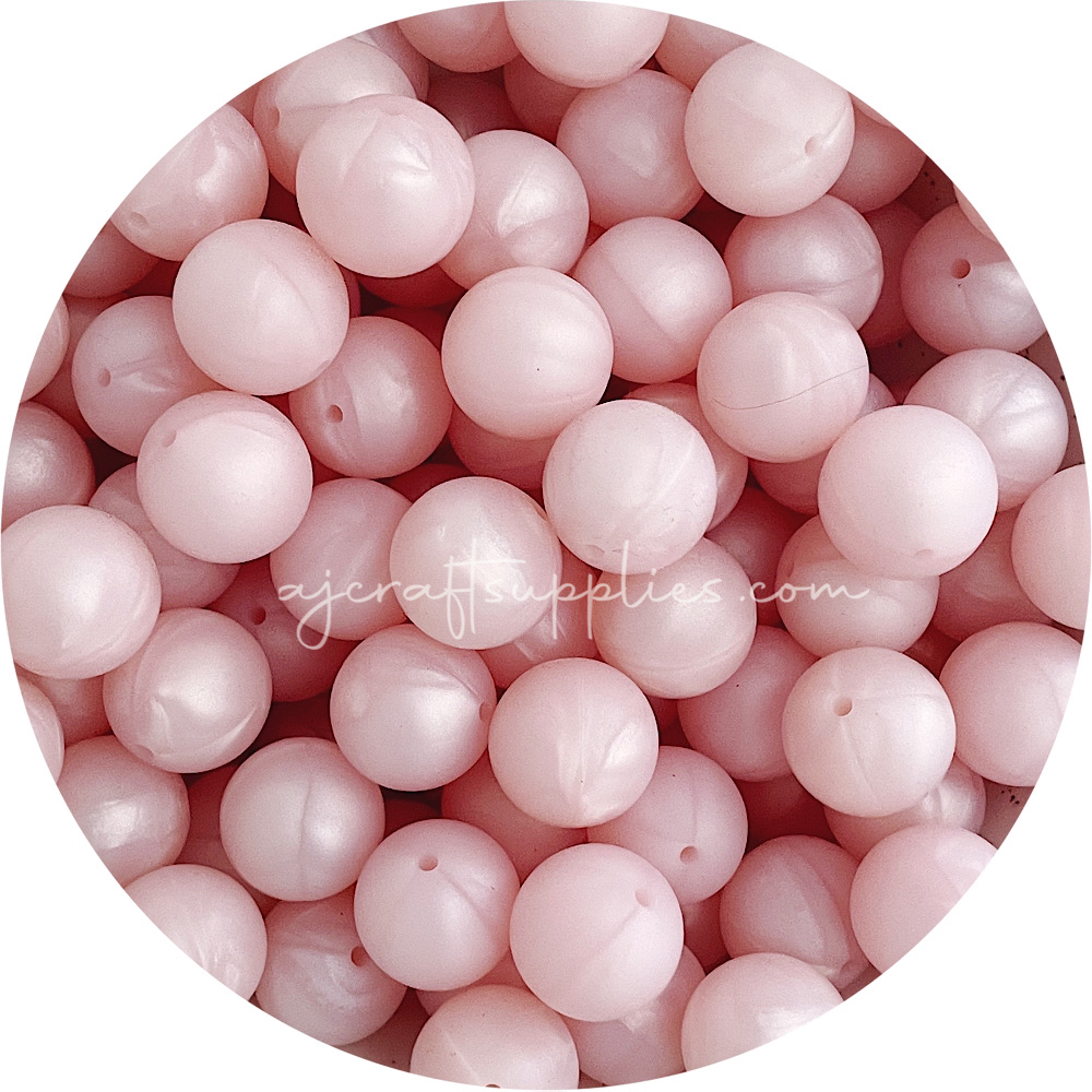Pearl Blush - 19mm round - 5 Beads