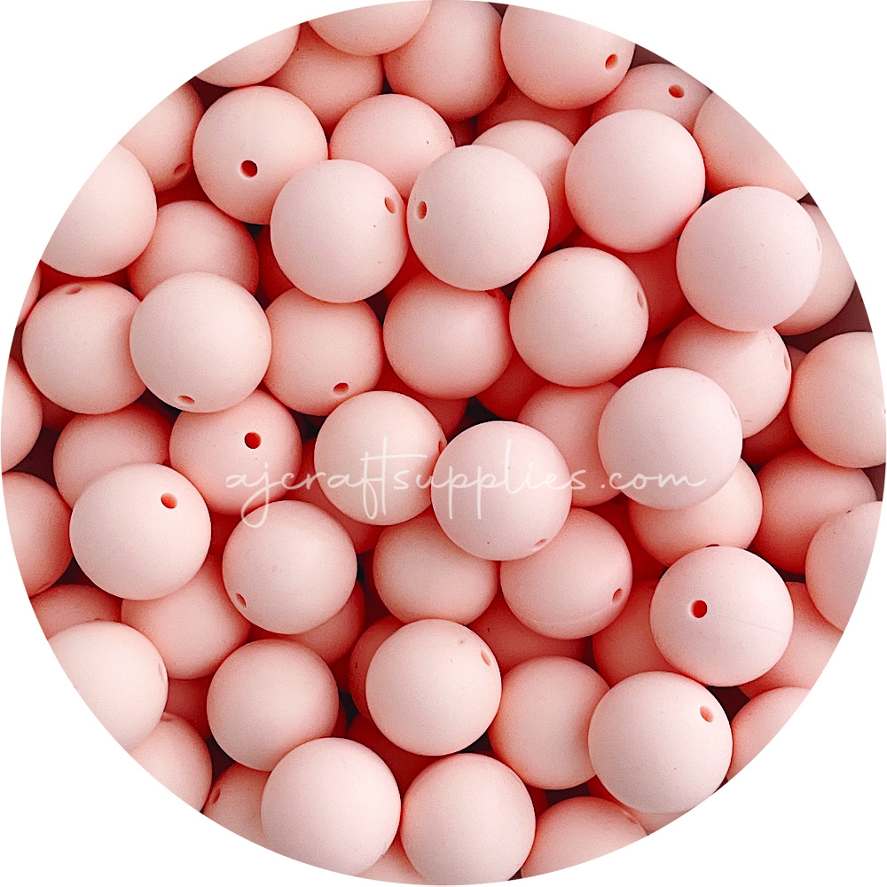 Apricot - 19mm round - 5 Beads
