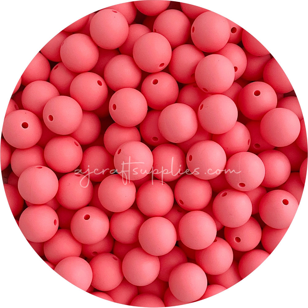 Sakura Pink - 15mm round - 10 Beads