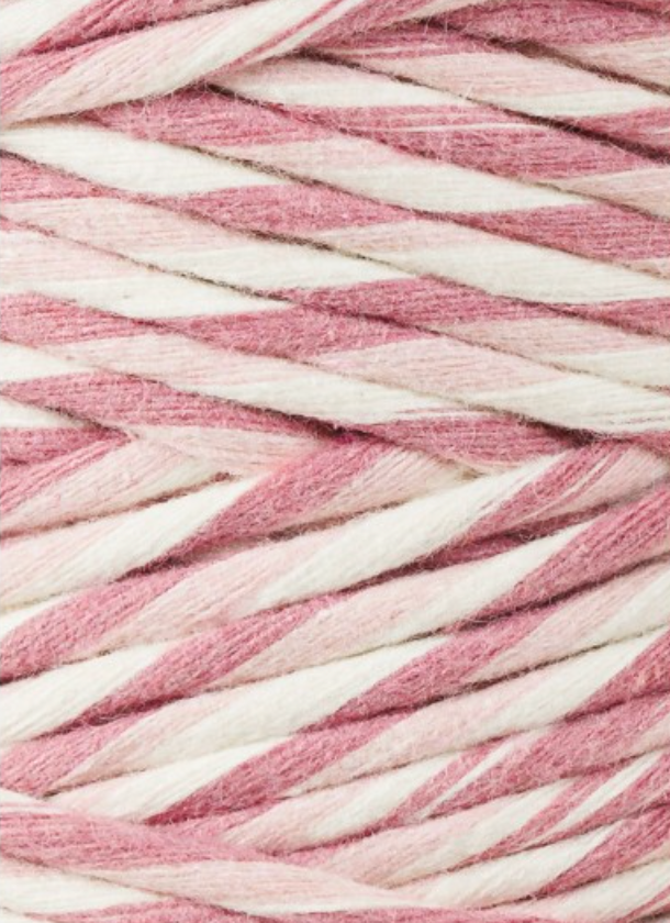 Bobbiny Single Twist Macrame Cord - 3mm - Magic Pink