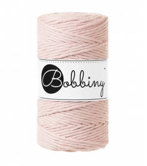 Bobbiny Single Twist Macrame Cord - 3mm - Pastel Pink