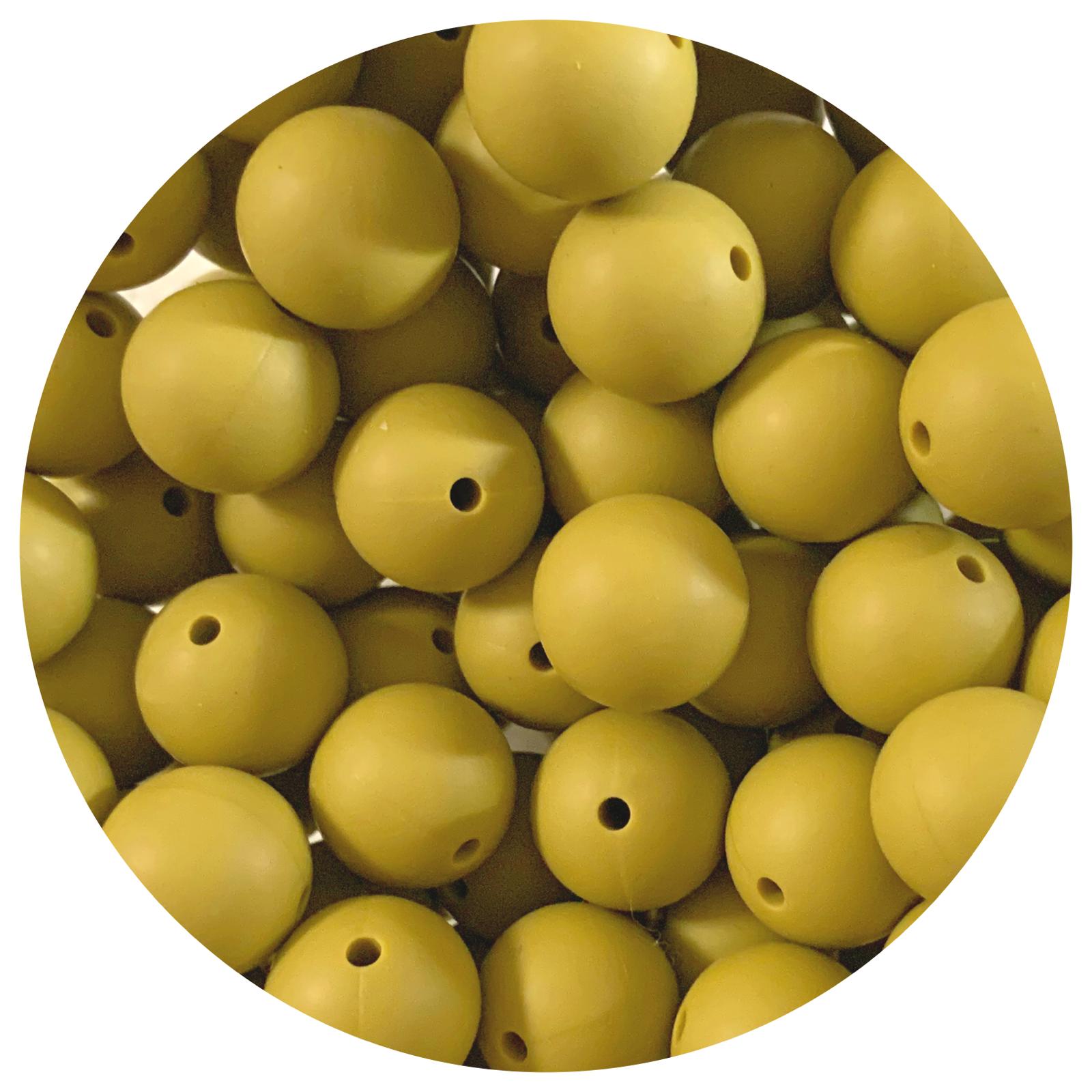 15mm Sunshine Yellow Round Silicone Beads, Yellow Round Silicone Beads –  The Silicone Bead Store LLC