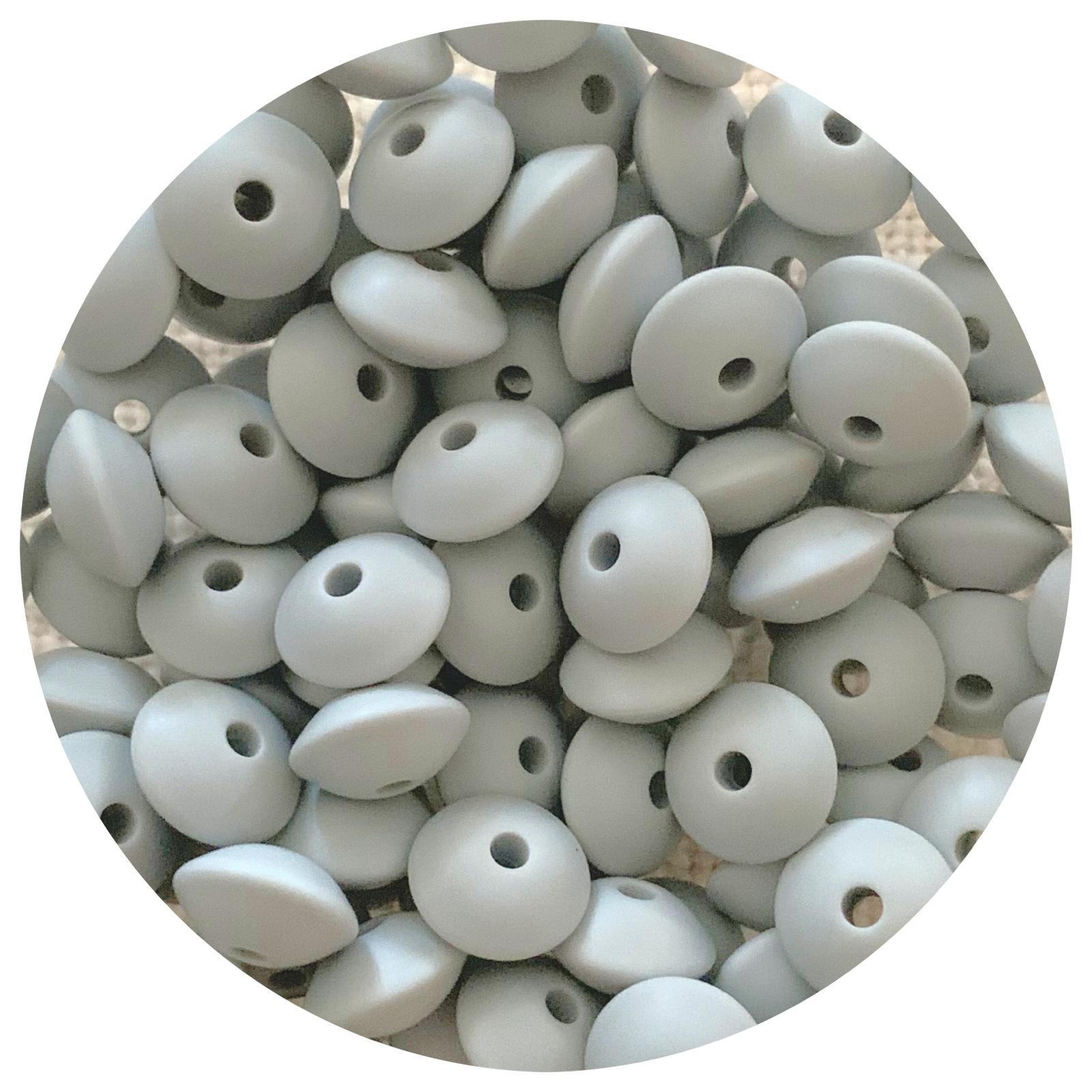 Light Grey - 12mm Mini Saucer - Each