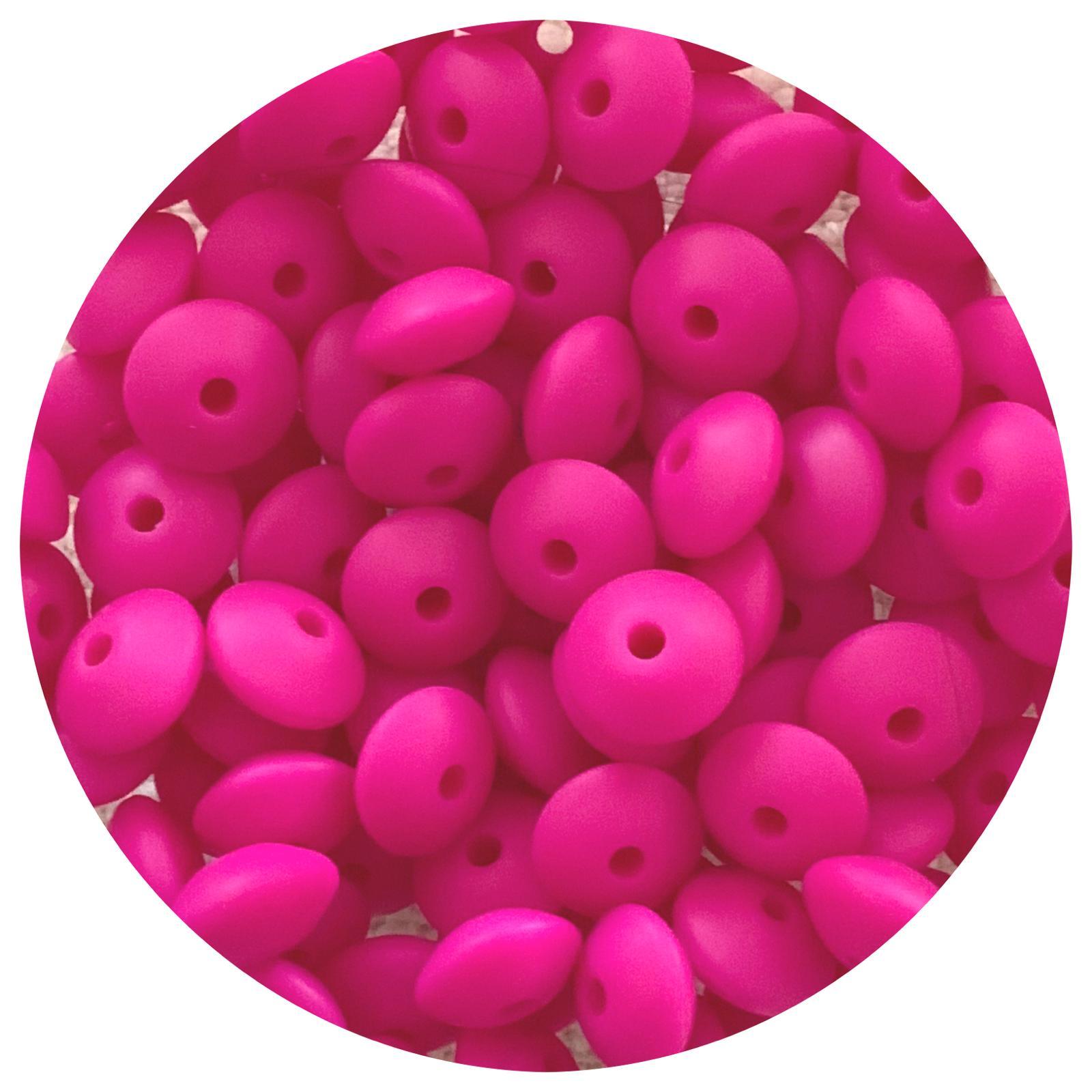 Hot Pink - 12mm Mini Saucer - Each