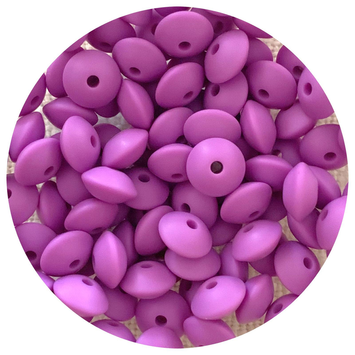 Lavender Purple - 12mm Mini Saucer - Each