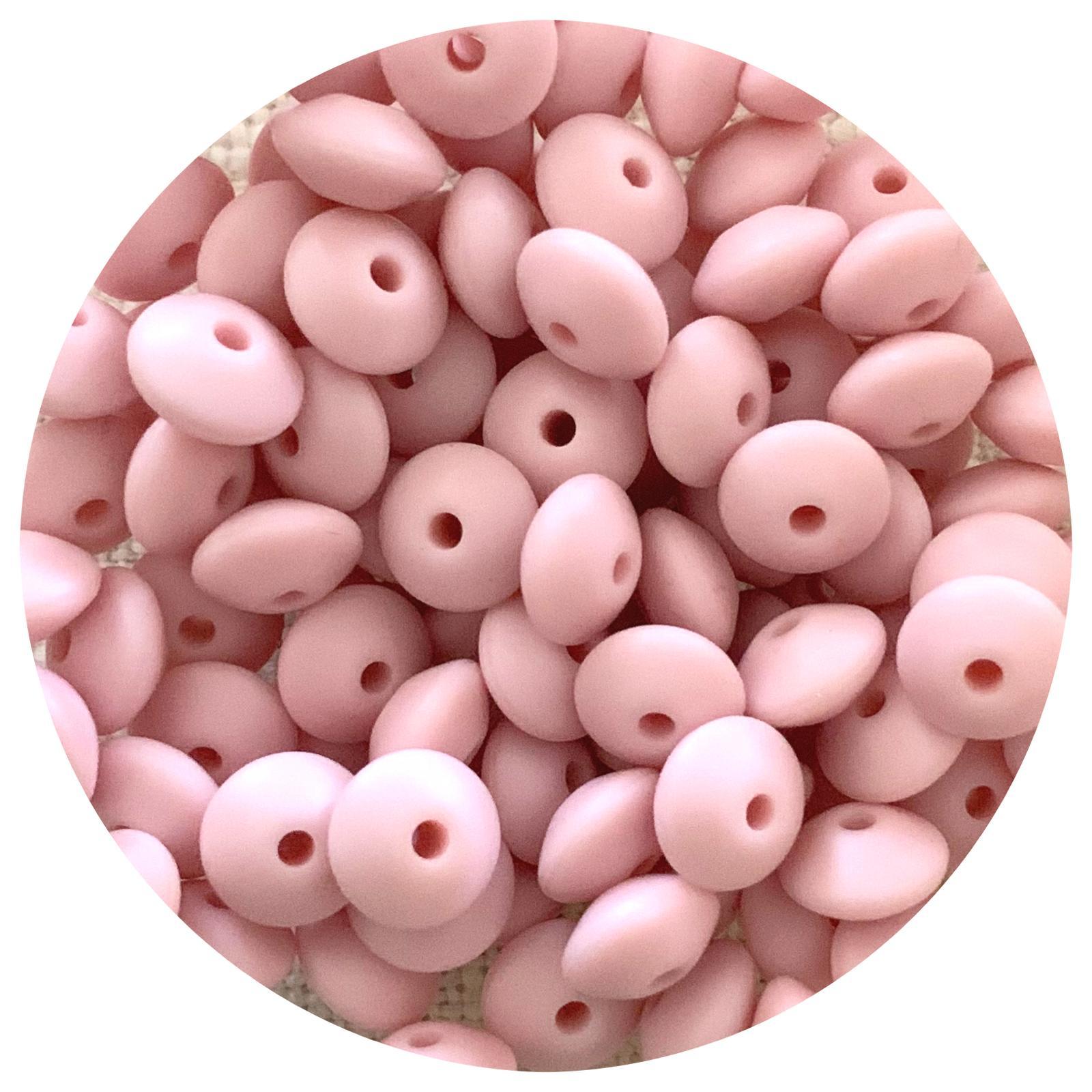 Blush Pink - 12mm Mini Saucer - Each